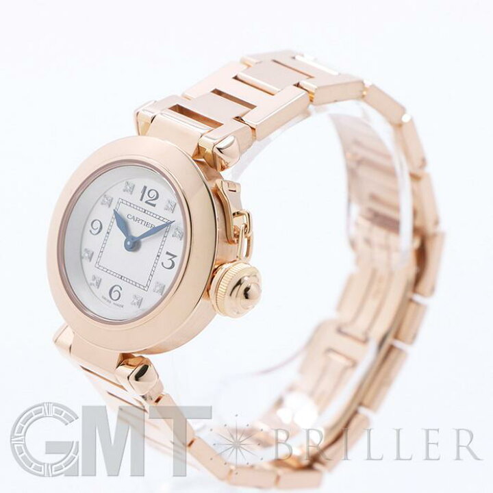 楽天市場 カルティエ ミスパシャ Wj ピンクゴールド 8pダイヤ Cartier 中古レディース 腕時計 送料無料 レディースブランド サロンbriller