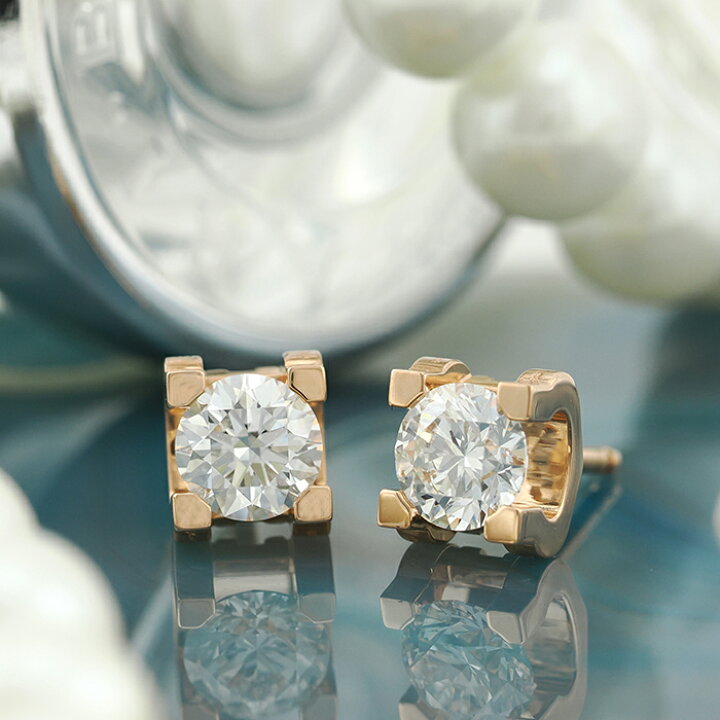 楽天市場】カルティエ C ドゥ カルティエ イヤリング ピアス ピンク 