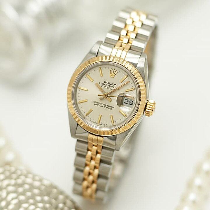 楽天市場】ロレックス デイトジャスト 69173 R番 ROLEX 中古レディース  