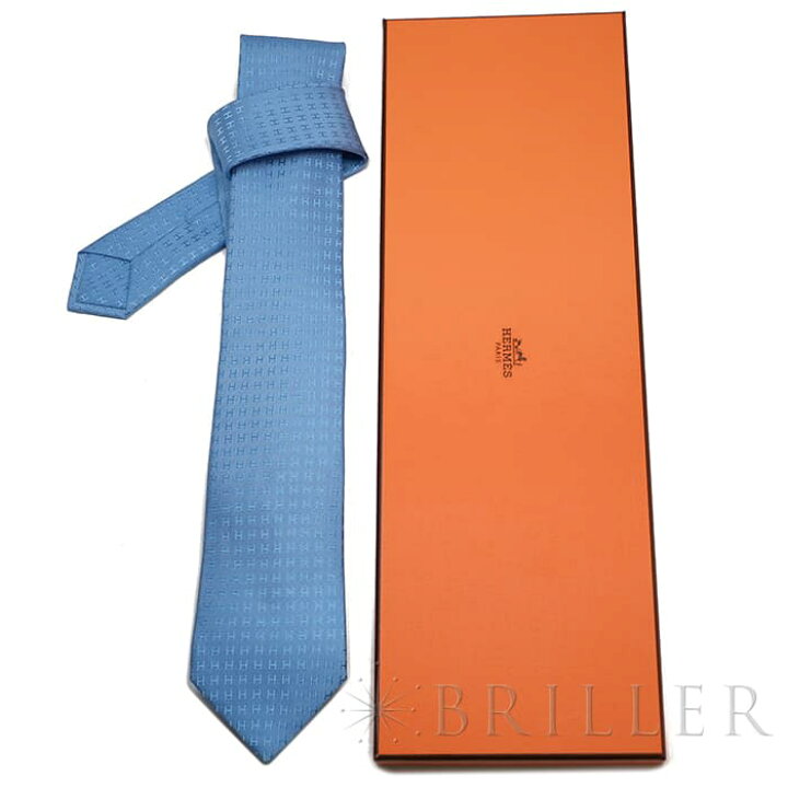 楽天市場】エルメス ネクタイ スカイブルー HERMES 未使用品ネクタイ 