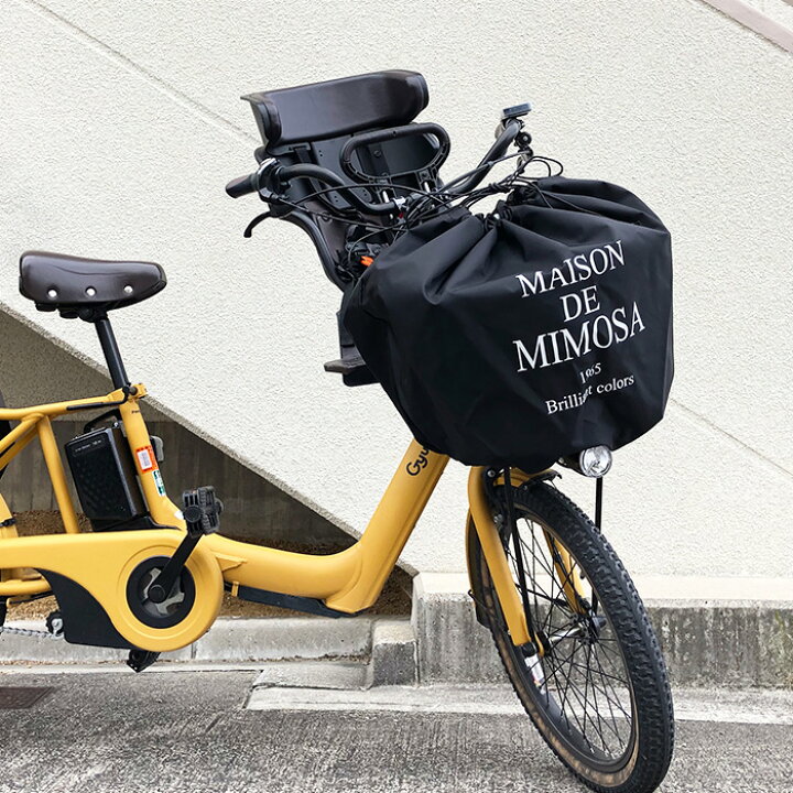 自転車かごカバー おしゃれ 自転車カゴカバー 前カゴ かぶせる おそろい 後ろカゴ 巾着 割引き 前後