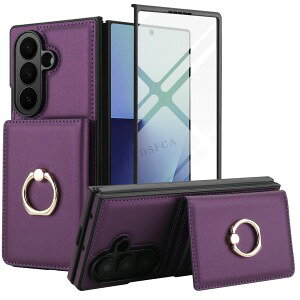 �M�����N�V�[ Z �t�H�[���h8 Samsung Galaxy Z Fold 8 Ultra 5G �P�[�X �J�o�[ �ϏՌ��J�o�[ �J�[�h���[ �P�[�X �����O�t�� �X�^�C���b�V���ȃf�U�C�� CASE TPU+PU���U�[ �Ռ��h�~ �����h�~ �y�� �ɔ� �J�b