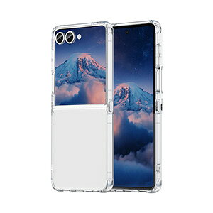 Samsung Galaxy Z Flip8 �N���A �P�[�X �ϏՌ� �J�o�[ �܂肽���݌^ �X�}�z�A�N�Z�T���[ TPU+PC�f�� �X�g���b�v�z�[���t�� �Ռ��z�� �����₷�� ���p �l�C �������� ������� �֗����̍��� �T���X�� 