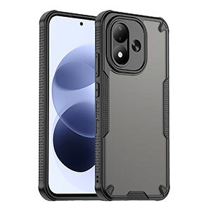 Redmi Note 17/Note 17 Pro/Redmi Note 17 Pro Max 5G �P�[�X �ϏՌ� �J�o�[ �N���A�}�b�g�d�l TPU+PC�f�� �J�o�[ Redmi Note 17 Pro 5G �w�ʃJ�o�[ �Ռ��h�~ �l�C �������� ������� �V���I�~ ���b�h�~�[ �m�[�g17�v
