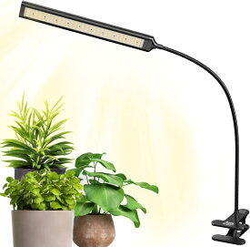 BRIM(ブリム) 公式 FLORA 1ヘッド 植物育成ライト LED 雑誌anan掲載 クリップ スタンド フルスペクトル 調光 タイマー付き 観葉植物ライト 植物ライト 室内栽培 多肉植物 12W LEDライト 育苗ライト 4000K-4500K 【国内ブランド】 水耕栽培 家庭菜園 照明