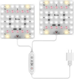 【マラソンpt2倍&限定クーポン！】【公式】BRIM(ブリム) PANEL DUO 植物育成ライト LED 小型 パネルライト 【国内ブランド】調光 タイマー フルスペクトル PL-DUO 14W