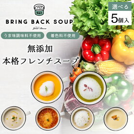 無添加 スープ 6種類から選べる 本格フレンチスープセット 5個 BRING BACK SOUP 野菜スープ レトルト 詰め合わせ 国産 野菜 具だくさん ギフト セット