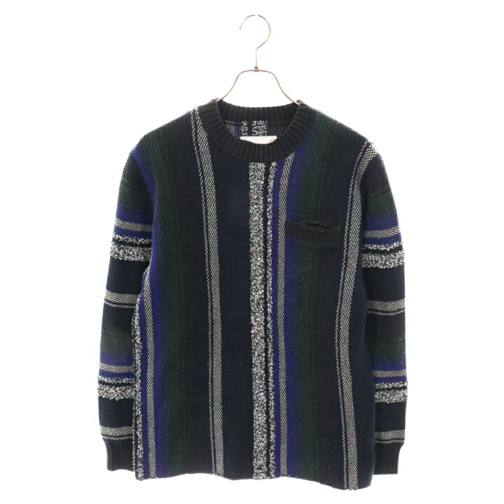 楽天市場】Sacai(サカイ) サイズ:1 メキシカンストライプ プルオーバー 
