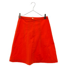 A.P.C(アーペーセー) サイズ:34 ポーランド製 ポリコットン プリーツスカート レディース オレンジ【中古】【程度B】【カラーオレンジ】【オンライン限定商品】