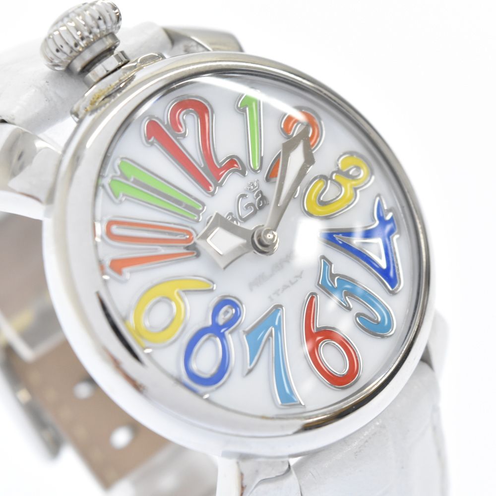 評価が高い ドロンジョ様専用 ガガミラノ マヌアーレ40 シェル文字盤 腕時計(アナログ)