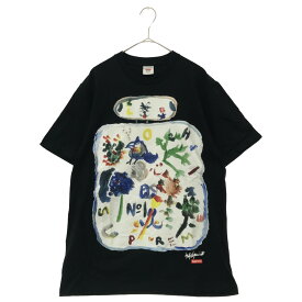 SUPREME(シュプリーム) サイズ:S 22AW×Yohji Yamamoto Paint Tee×ヨウジヤマモトコラボ フロントロゴ半袖Tシャツ【中古】【程度A】【カラーブラック】【オンライン限定商品】