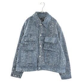 MYne by mihara yasuhiro(マインバイミハラヤスヒロ) サイズ:M 23SS Wave Denim Jacket INDIGO ウェーブ デニムジャケット インディゴ ブルー G10JK012-0【新古品/中古】【程度S】【カラーブルー】【取扱店舗BRING福岡天神店】