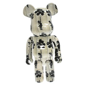 MEDICOM TOY(メディコムトイ) サイズ:1000% BE@RBRICK BANKSY FLYING BALLOONS GIRL 1000% ベアブリックバンクシーフライングバルーンガール フィギュア 人形 グレー【新古品/中古】【程度S】【カラーグレー】【オンライン限定商品】