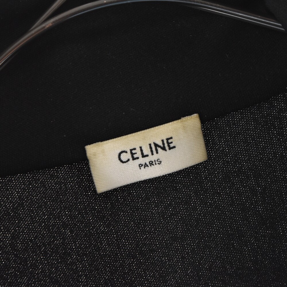 トラストCELINE(セリーヌ) サイズ:XL Reversible ジャージー サイドラインワンポイント刺繍トラックジャケット 2Y490121O  in Jersey Sweatshirt Athletic リバーシブルアスレチックスウェットシャツ メンズファッション 