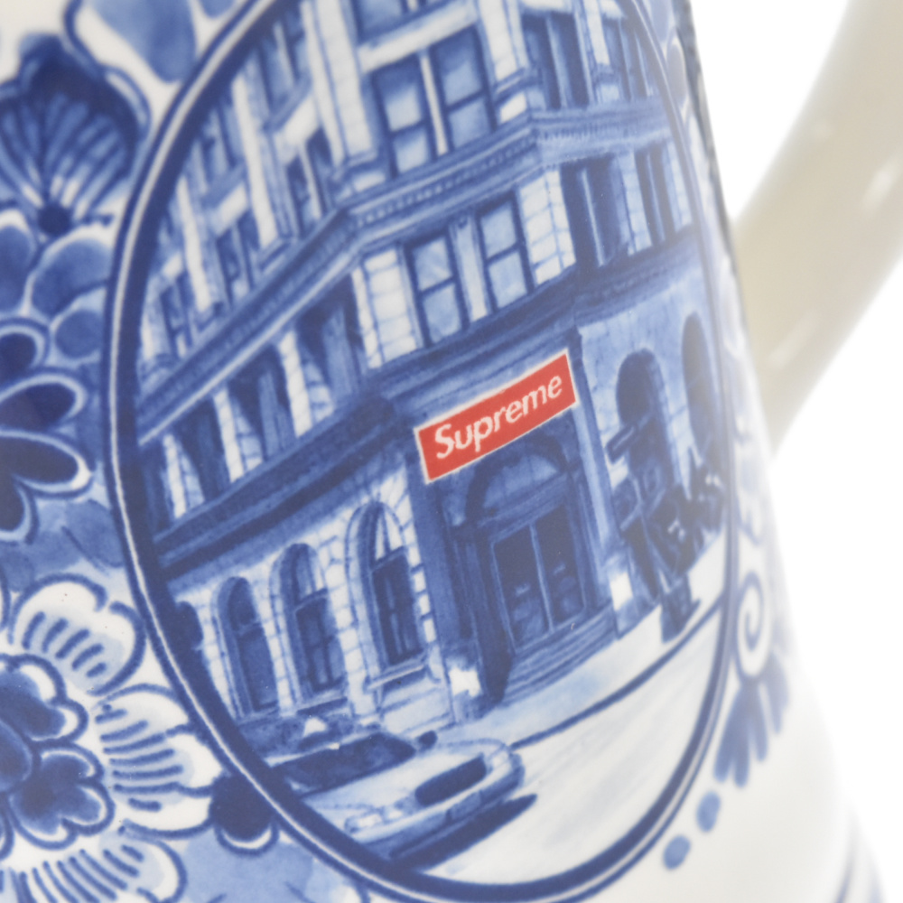 SUPREME(シュプリーム) 21SS ×Royal Delft 190 Bowery Beer Mug ×ロイヤルデルフト ビアーマグ  ホワイト/ブルー コップ マグカップ【新古品/中古】【程度S】【カラーホワイト】【オンライン限定商品】 | ブランド買取・販売　BRING