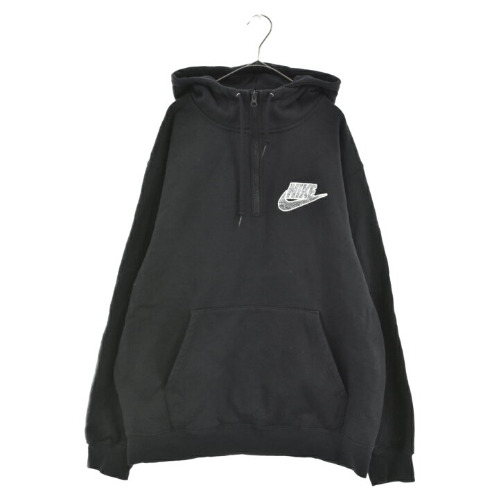 supreme nike half zip hooded sweatshirt white