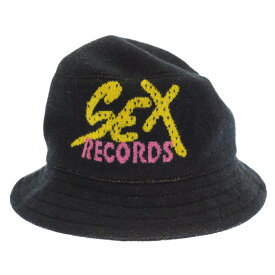 CHROME HEARTS(クロムハーツ) Sex Records Cashmere Bucket Hat SEXレコーズカシミヤバケットハット【中古】【程度A】【カラーブラック】【取扱店舗OneStyle新宿店】