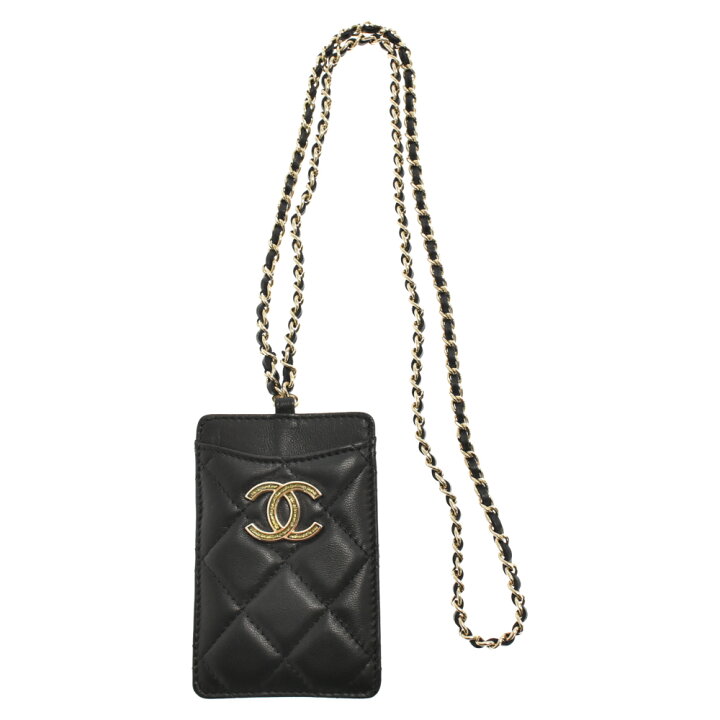 Buy Chanel Matelasse Chain Neck Strap Card Case Business Card Holder AP2159  B05471 94305 Black - Black from Japan - Buy authentic Plus exclusive items  from Japan