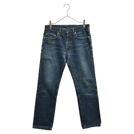 DIOR(ディオール) サイズ:30 Button Fly Denim Pants PIH1011565 ロゴ金具 ボタンフライデニム ストレートジーンズ インディゴ【中古】【程度B】【カラーブルー】【オンライン限定商品】