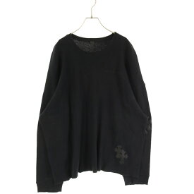 CHROME HEARTS(クロムハーツ) サイズ:XL GRP Y NOT U OVRSZD PLV THRML クロスパッチサーマル長袖カットソー ブラック【中古】【程度B】【カラーブラック】【取扱店舗BRING渋谷ANNEX店】