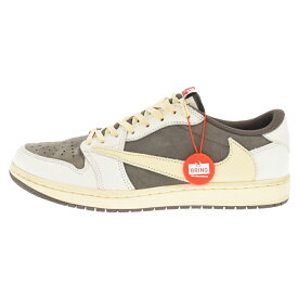 NIKE(ナイキ) サイズ:US11/29.0cm ×TRAVIS SCOTT AIR JORDAN 1 LOW OG REVERSE MOCHAトラヴィススコット エアジョーダン1 ロー リバースモカ ローカットスニーカー US11/29.0cm DM7866-162【中古】【程度A】【カラーブラウン】【取扱店舗BRINGアメリカ村店】