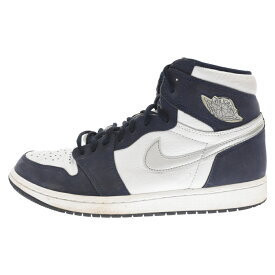 NIKE(ナイキ) サイズ:27.0cm AIR JORDAN 1 RETRO HIGH OG CO.JP DC1788-100 エアジョーダン1 レトロハイ ハイカットスニーカー ネイビー/ホワイト US9/27cm【中古】【程度B】【カラーネイビー】【オンライン限定商品】