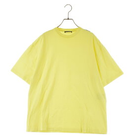 BALENCIAGA(バレンシアガ) サイズ:M 19SS ショルダータグ ロゴ半袖Tシャツ 578139 TFV51 イエロー【新古品/中古】【程度S】【カラーイエロー】【取扱店舗原宿】