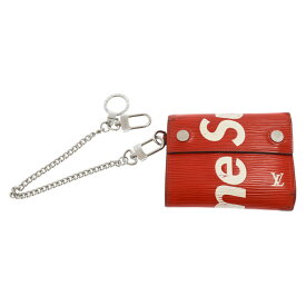 SUPREME(シュプリーム) 17AW×Louis Vuitton Chain Wallet ルイヴィトン エピ チェーンコンパクトウォレット三つ折り 財布 レッド M67755【中古】【程度B】【カラーレッド】【取扱店舗新宿】