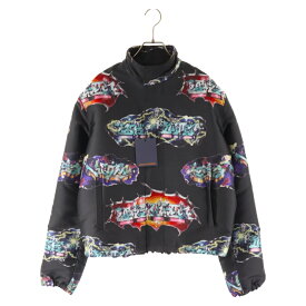 LOUIS VUITTON(ルイヴィトン) サイズ:44 22AW LV GRAFFITI-EMBELLISHED BLOUSON LVグラフィティエンベリッシュブルゾン RM222M MX5 HNB22W / 1AA4NB ブラック【新古品/中古】【程度S】【カラーブラック】【取扱店舗BRING心斎橋店】