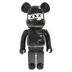 MEDICOM TOY(メディコムトイ) サイズ:1000% BE@RBRICK×GOD SELECTION XXX 1000% ベアブリック ゴッドセレクション フィギュア 人形 ブラック【中古】【程度A】【カラーブラック】【オンライン限定商品】