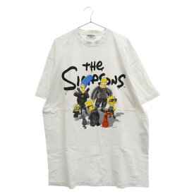 BALENCIAGA(バレンシアガ) サイズ:2 22SS×The Simpsons Oversized T-Shirt シンプソンズ オーバーサイズ 半袖Tシャツ カットソー ホワイト 676589【中古】【程度B】【カラーホワイト】【取扱店舗原宿】
