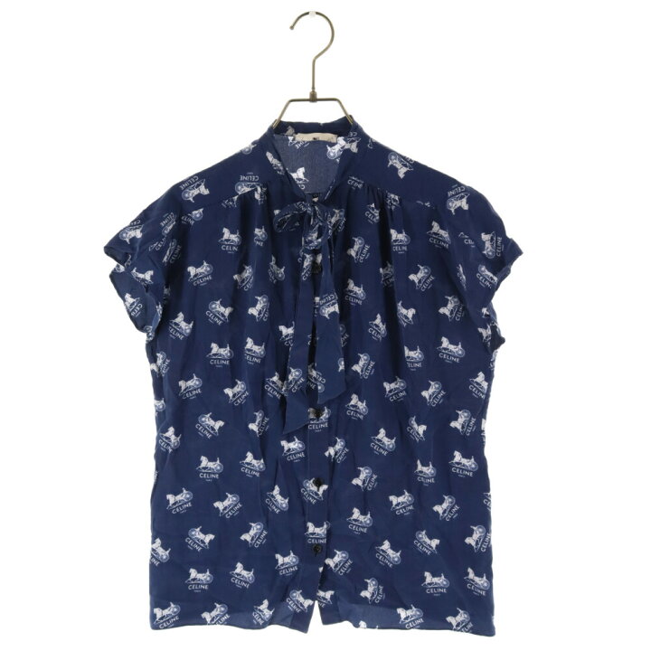 楽天市場】CELINE(セリーヌ) サイズ:36 Lavalliere blouse 馬車ロゴ総 