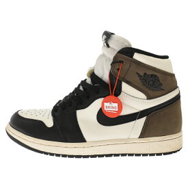 NIKE(ナイキ) サイズ:26.0cm AIR JORDAN 1 RETRO HIGH OG DARK MOCHA エアジョーダン1 レトロ ハイカットスニーカー シューズ ダークモカ ブラウン U8/26cm 555088-105【中古】【程度A】【カラーブラウン】【取扱店舗BRING KICKS】