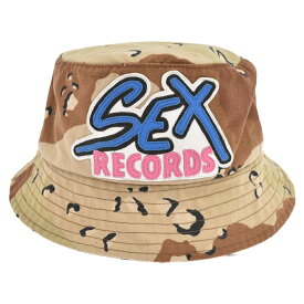 CHROME HEARTS(クロムハーツ) サイズ:L 21AW ×MATTY BOY Sex Records Chocochip Camo Bucket Hat マッティボーイ セックスレコード チョコチップカモバケットハット 迷彩帽子 L【中古】【程度A】【カラーグリーン】【取扱店舗原宿】