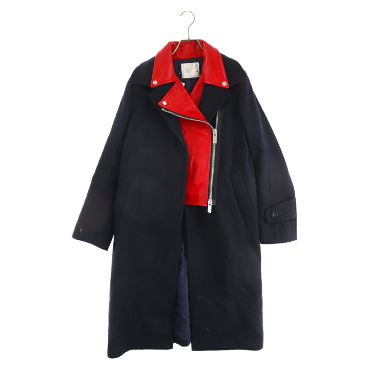 楽天市場】Sacai(サカイ) サイズ:1 19AW ダブルライダースドッキング 