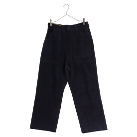 seven by seven(セブン バイ セブン) サイズ:S LEATHER FATIGUE PANTS MILLED COW NUBUCK 牛革 レザー ファティーグパンツ ネイビー 8003240004【新古品/中古】【程度S】【カラーネイビー】【オンライン限定商品】