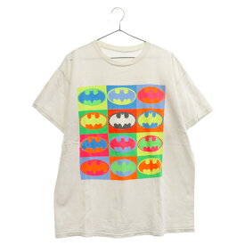 VINTAGE(ヴィンテージ) 00s BATMAN MULTI COLOR ART バットマン マルチカラーロゴ プリント半袖Tシャツ ホワイト【中古】【程度B】【カラーホワイト】【オンライン限定商品】