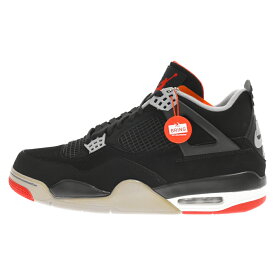 NIKE(ナイキ) サイズ:30.0cm AIR JORDAN 4 RETRO FIRE RED-CEMENT エアジョーダン4 レトロ ブレッド ハイカットスニーカー ブラック US12 308497-060【新古品/中古】【程度S】【カラーブラック】【取扱店舗BRING福岡天神店】