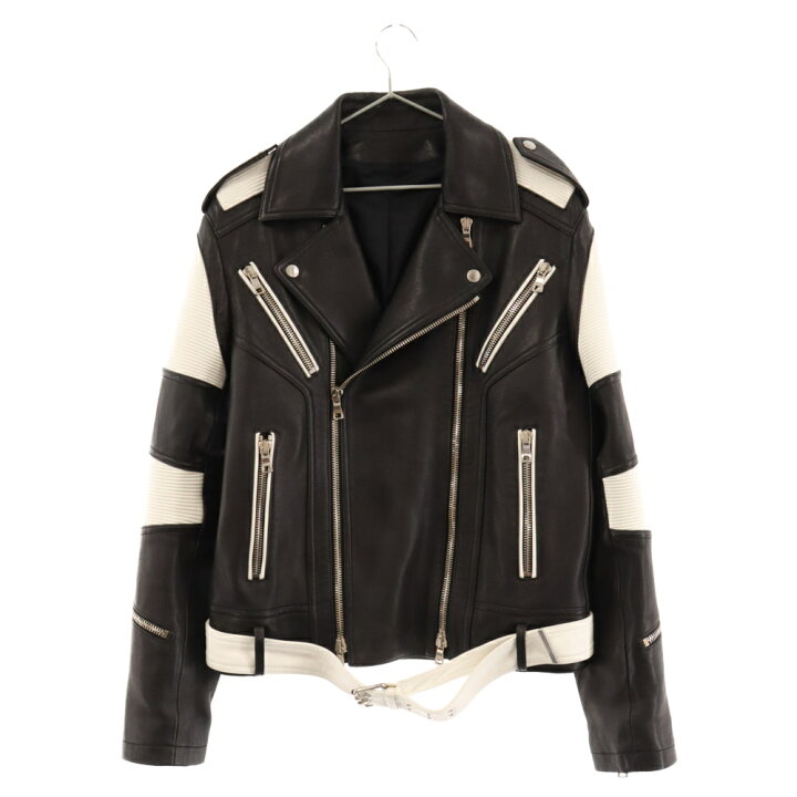 楽天市場】BALMAIN(バルマン) サイズ:48 Lamb Leather Jacket 