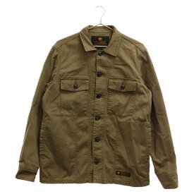 NEIGHBORHOOD(ネイバーフッド) サイズ:M 16AW BDU C-SHIRT LS 162SPNH-SHM02 ボタンフライミリタリー長袖シャツ カーキ【中古】【程度B】【カラーグリーン】【オンライン限定商品】