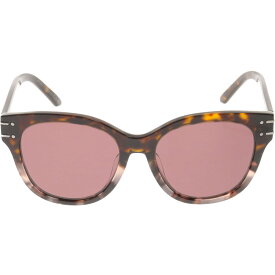 DIOR(ディオール) サイズ:55□18 SIGNATURE B6F Acetate Round Sunglasses シグネチャー アセテートサングラス アイウェア メガネ ブラウン【中古】【程度A】【カラーブラウン】【取扱店舗新宿】