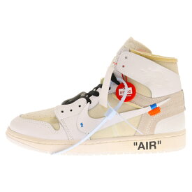 NIKE(ナイキ) サイズ:27.0cm ×OFF-WHITE EU限定 AIR JORDAN 1 RETRO HIGH NRG オフホワイト ヨーロッパ限定 エアジョーダン1レトロオージーハイカットスニーカー AQ0818-100 US9/27cm【新古品/中古】【程度S】【カラーホワイト】【取扱店舗BRING福岡天神店】