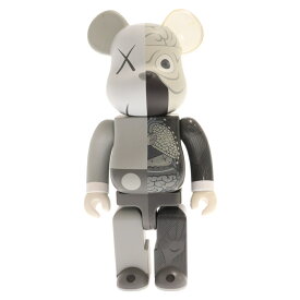 MEDICOM TOY(メディコムトイ) サイズ:400% BE@RBRICK 400% KAWS COMPANION ベアブリック カウズ コンパニオン 人体模型フィギュア 人形 グレー【中古】【程度B】【カラーグレー】【取扱店舗BRING仙台店】