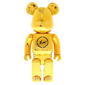 MEDICOM TOY(メディコムトイ) サイズ:400% BE@RBRICK ベアブリック×THE CONVENI Fragment design コンビニ フラグメントデザイン フィギュア 人形 ゴールド 400%【新古品/中古】【程度N】【カラーゴールド】【取扱店舗BRINGアメリカ村店】