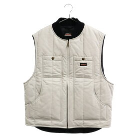 SUPREME(シュプリーム) サイズ:M 23AW×Dickies Leather Work Vest supreme ディッキーズ レザーワークベスト ホワイト【中古】【程度A】【カラーホワイト】【オンライン限定商品】