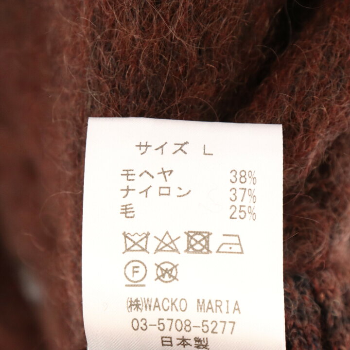 楽天市場】WACKO MARIA(ワコマリア) サイズ:L 23AW MARBLE MOHAIR KNIT 