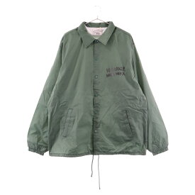 WACKO MARIA(ワコマリア) サイズ:XL 24SS×NECK FACE COACH JACKET ネックフェイス ロゴプリント コーチジャケット グリーン NECKFACE-WM-BL19【新古品/中古】【程度S】【カラーグリーン】【取扱店舗BRING仙台店】