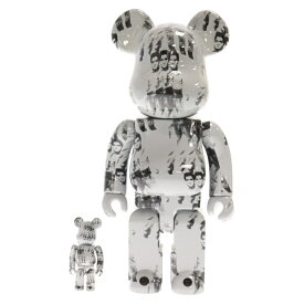 MEDICOM TOY(メディコムトイ) サイズ:100%/400% BE@RBRICK Andy Warhol's ELVIS PRESLEY 100% 400%ベアブリック アンディウォーホル エルヴィス プレスリー フィギュア 人形 ホワイト【新古品/中古】【程度S】【カラーホワイト】【取扱店舗BRING仙台店】