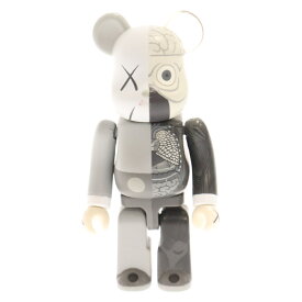 MEDICOM TOY(メディコムトイ) サイズ:100% BE@RBRICK 100% KAWS COMPANION ベアブリック カウズ コンパニオン 人体模型フィギュア 人形 グレー【中古】【程度B】【カラーグレー】【オンライン限定商品】