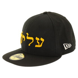 SUPREME(シュプリーム) サイズ:7 3/8 Hebrew Logo New Era Cap ヘブライ ロゴ ベースボールキャップ ブラック【中古】【程度B】【カラーブラック】【取扱店舗BRING福岡天神店】